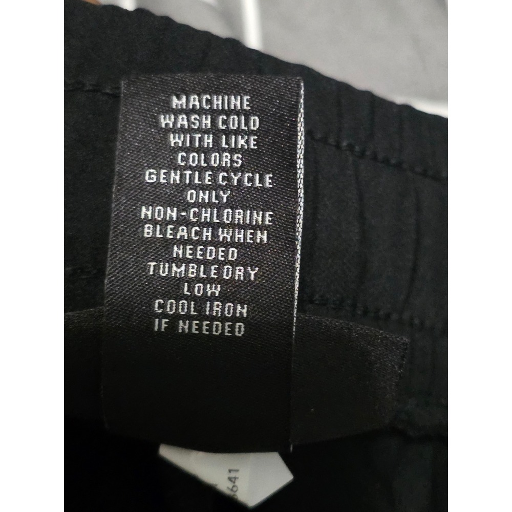 Lane Bryant Black Blend Pull On Tapered Pants Womens 16 High Rise Zip Pocket B2 - Picture 8 of 8